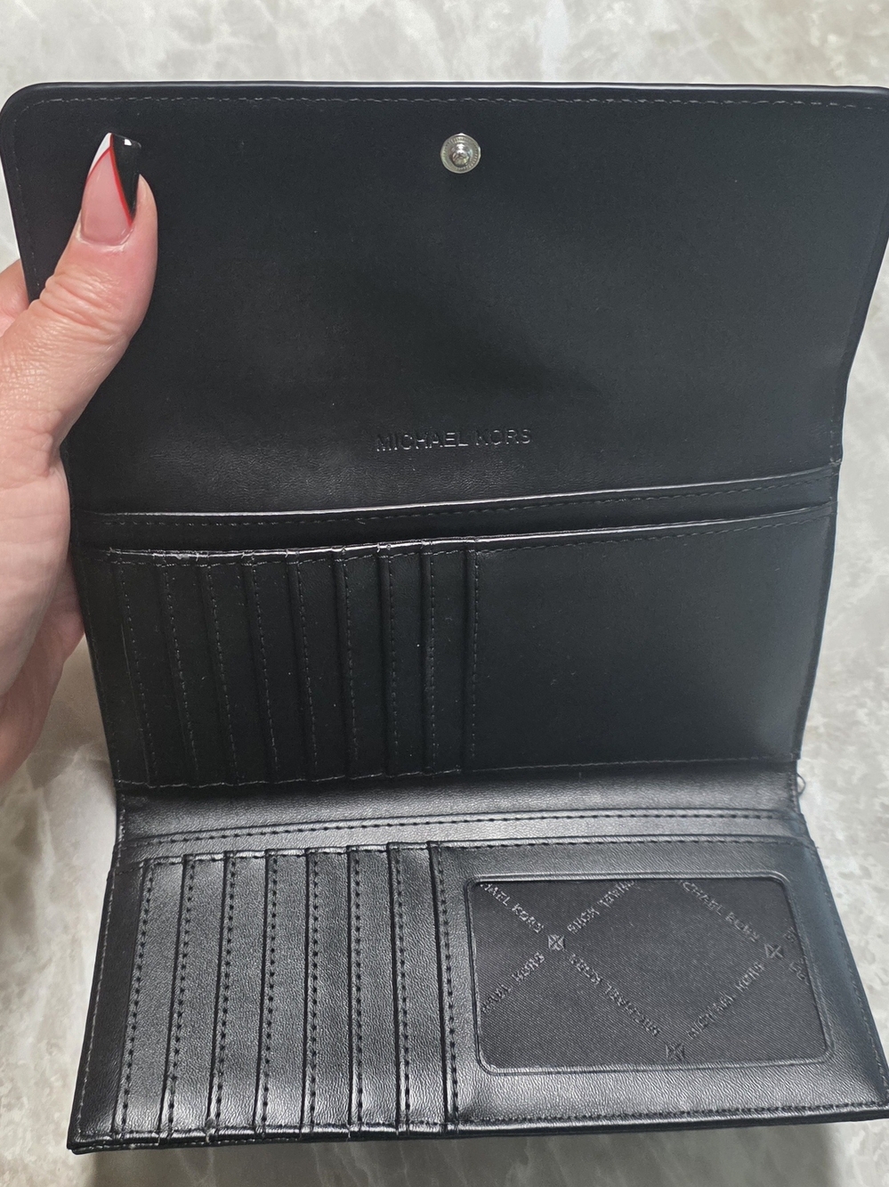 Michael Kors Black Leather Women's Wallet - Cardholder Organizer